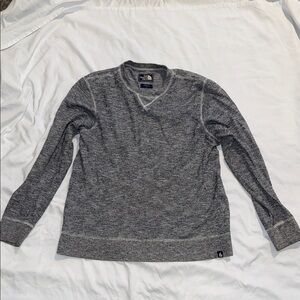 The North Face Men's Heathered Gray Crewneck Sweater